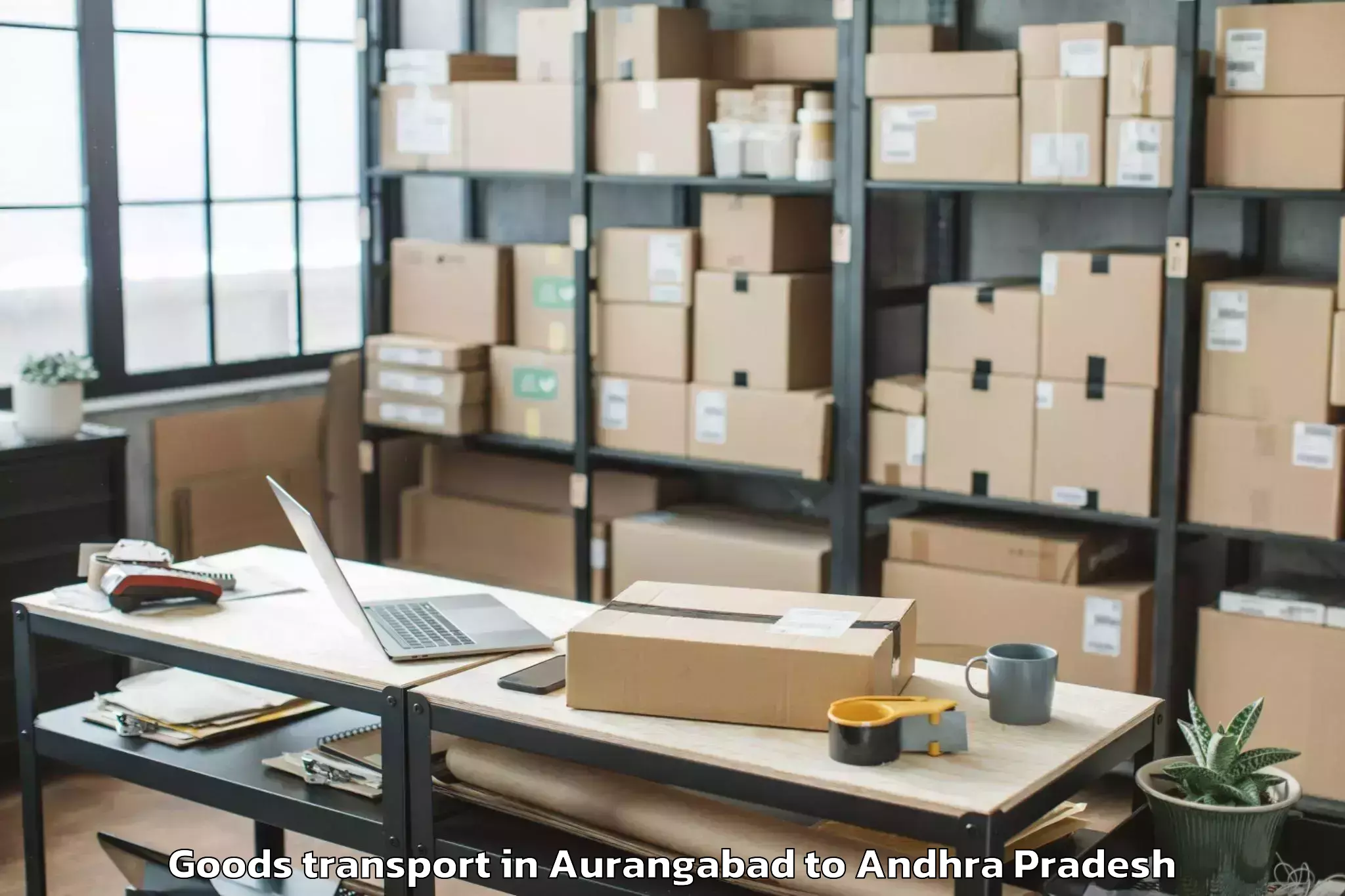 Top Aurangabad to Peddaraveedu Goods Transport Available